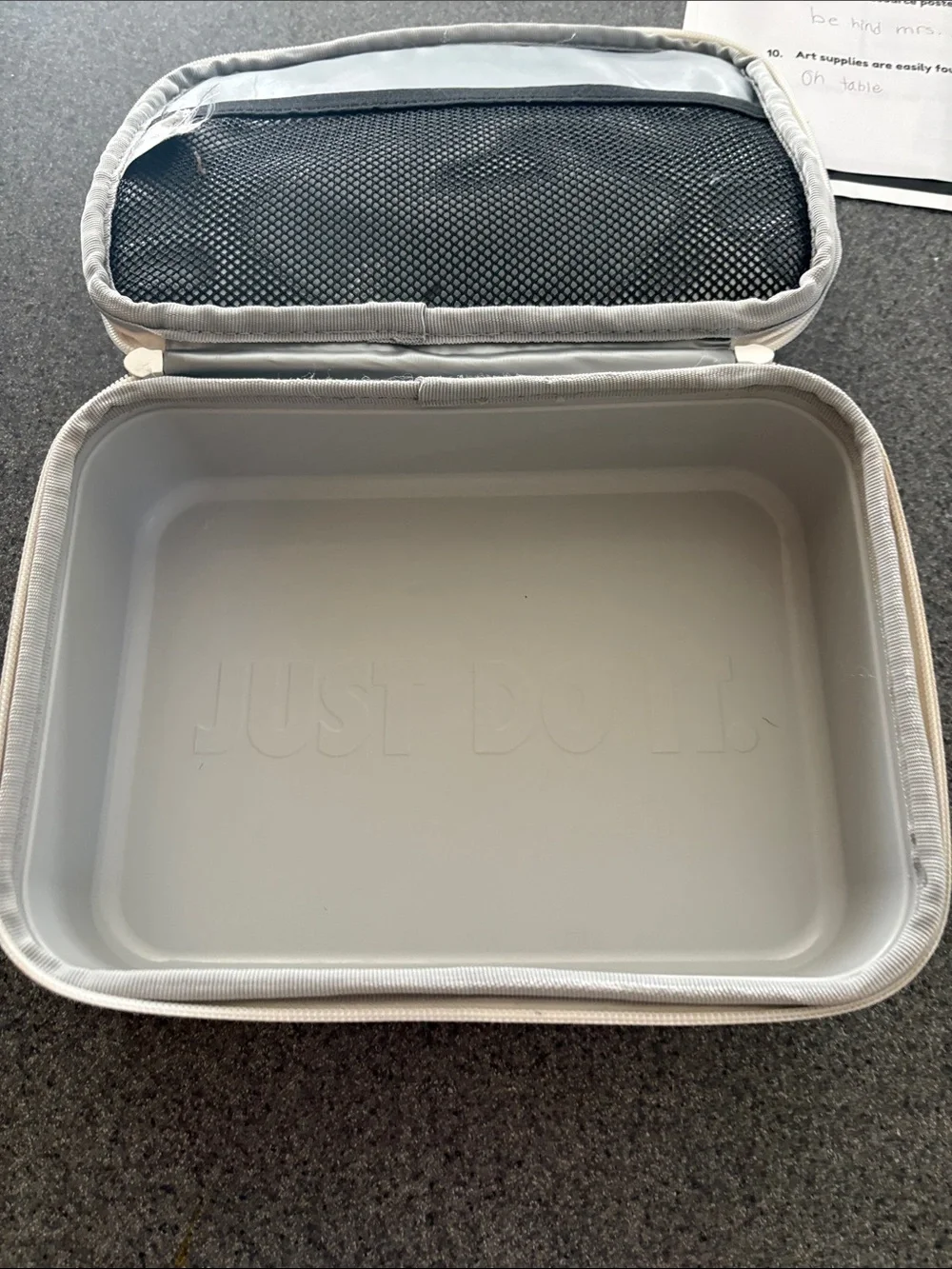 Nike White Logo Pink & Green Fruit lunch box